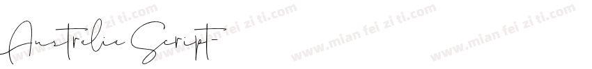 Australia Script字体转换